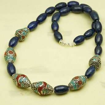 Orientalny naszyjnik z lapis lazuli