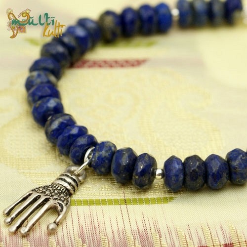 Hamsa: Bransoletka z lapis lazuli