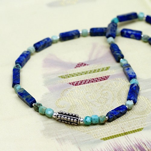 Męski naszyjnik z turkusem