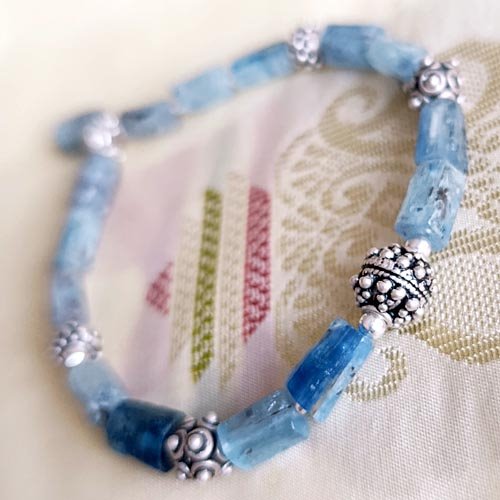 Boho bransoletka z kianitu