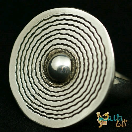 Srebrny pierścionek Spirala