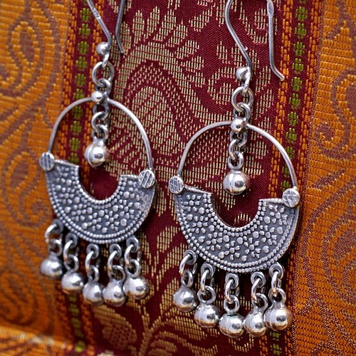 Srebrne kolczyki koła