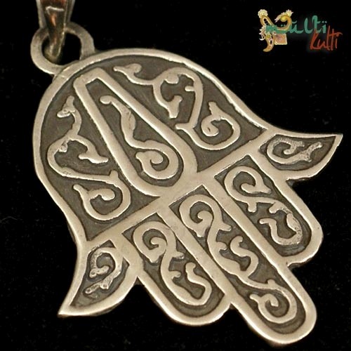 Ręka Fatimy - srebrny wisiorek, amulet