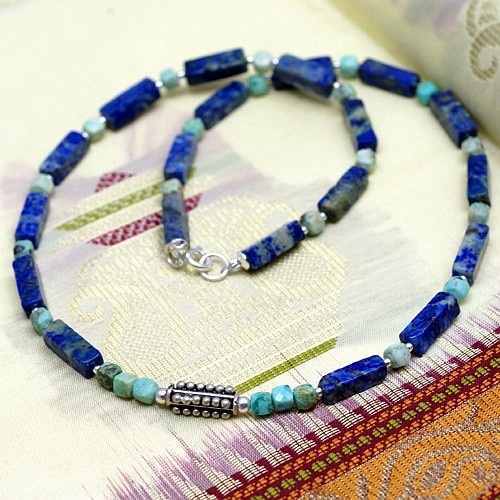 Męski naszyjnik z turkusem