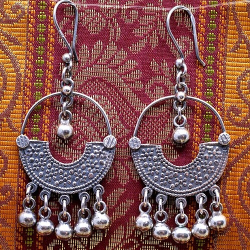 Srebrne kolczyki koła