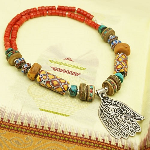 Biżuteria etniczna: naszyjnik etniczny miks!