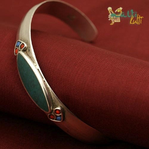 Srebrna bransoletka orientalna