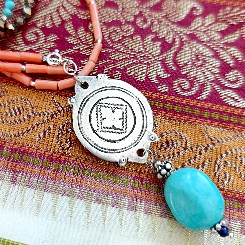 długi naszyjnik berber z maroka