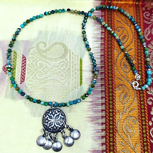 Boho naszyjnik z turkusów