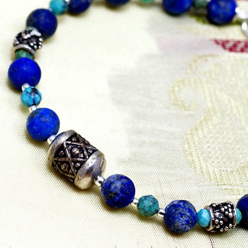 Męska bransoletka lapis lazuli
