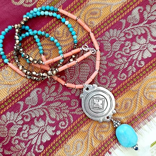 długi naszyjnik berber z maroka