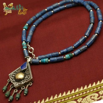 Orientalny naszyjnik z lapis lazuli