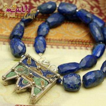 Berberyjski naszyjnik z lapis lazuli