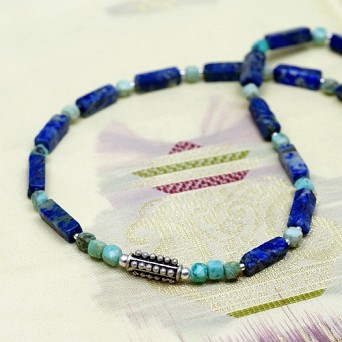 Męski naszyjnik z turkusem