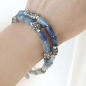 Boho bransoletka z kianitu