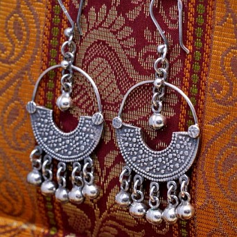 Srebrne kolczyki koła