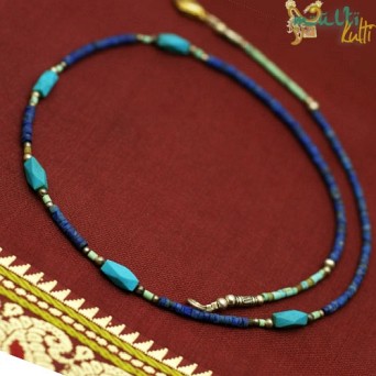 Naszyjnik afgański: lapis lazuli