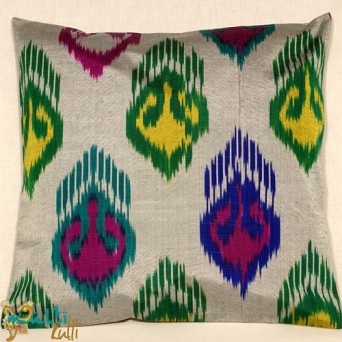 Jedwabna poszewka ikat