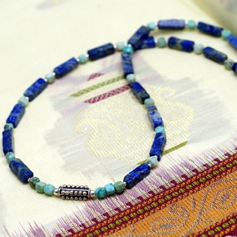 Męski naszyjnik z turkusem