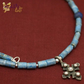 Męski naszyjnik Berber - lapis lazuli
