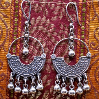 Srebrne kolczyki koła