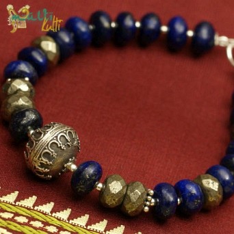 Bransoletka orientalna z lapis lazuli