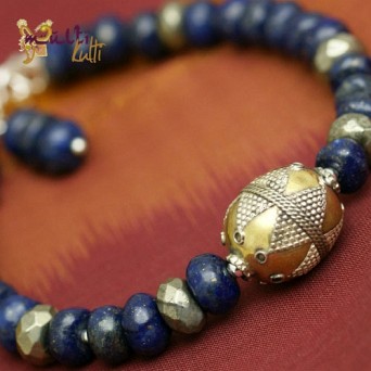 Turkmenka: bransoletka z lapis lazuli
