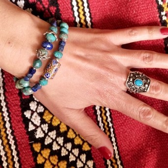 Stare szkło Murano. Bransoletka etno