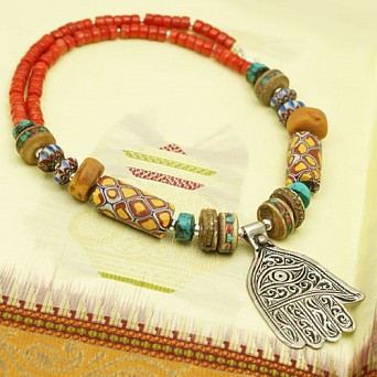 Biżuteria etniczna: naszyjnik etniczny miks!