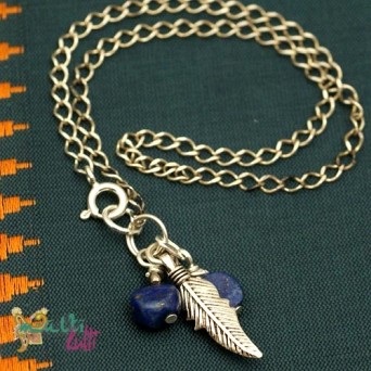 Bransoletka na nogę: lapis lazuli