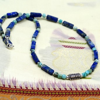 Męski naszyjnik z turkusem