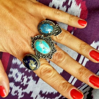 Srebrny pierścionek z turkusem