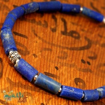 Bransoletki męskie: afgański lapis lazuli