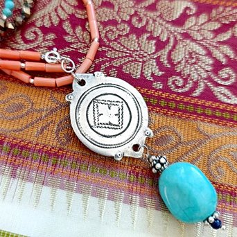 długi naszyjnik berber z maroka