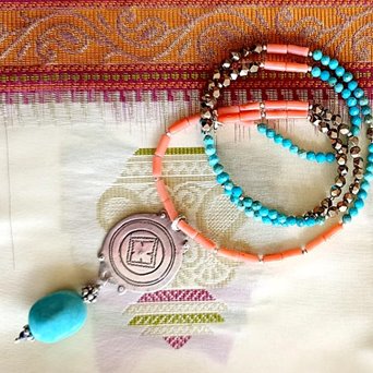 długi naszyjnik berber z maroka