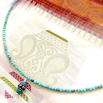 Choker na szyję z turkusu