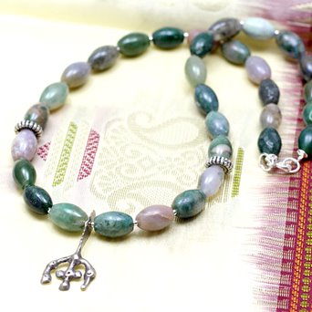 Męski naszyjnik z amuletem Berber