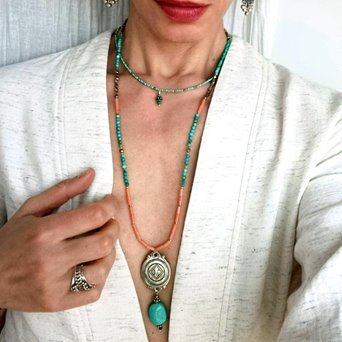 długi naszyjnik berber z maroka