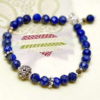 Bransoletka z lapis lazuli