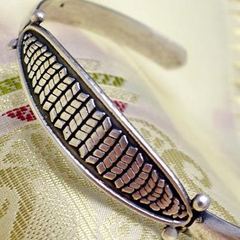 Oryginalna srebrna bransoletka boho