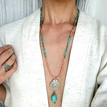 długi naszyjnik berber z maroka