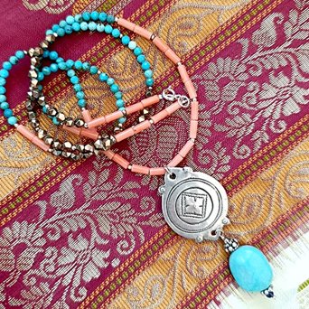 długi naszyjnik berber z maroka